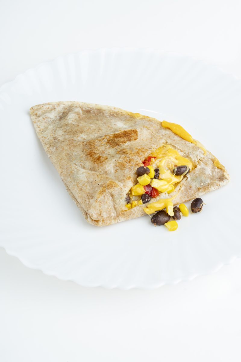 High Protein Meals Bean And Corn Quesadilla