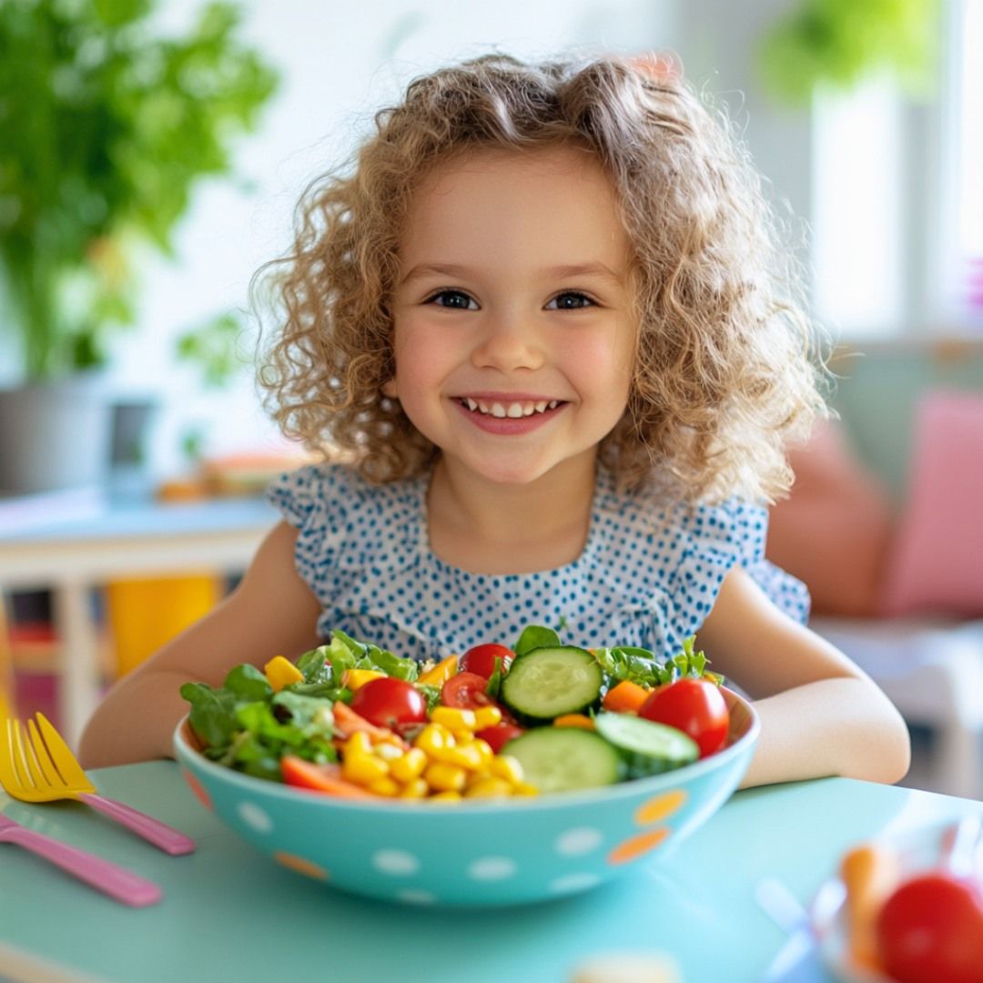 Healthy Kids Eating Food