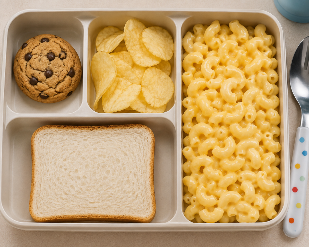 Childs Lunch Without Fruits
