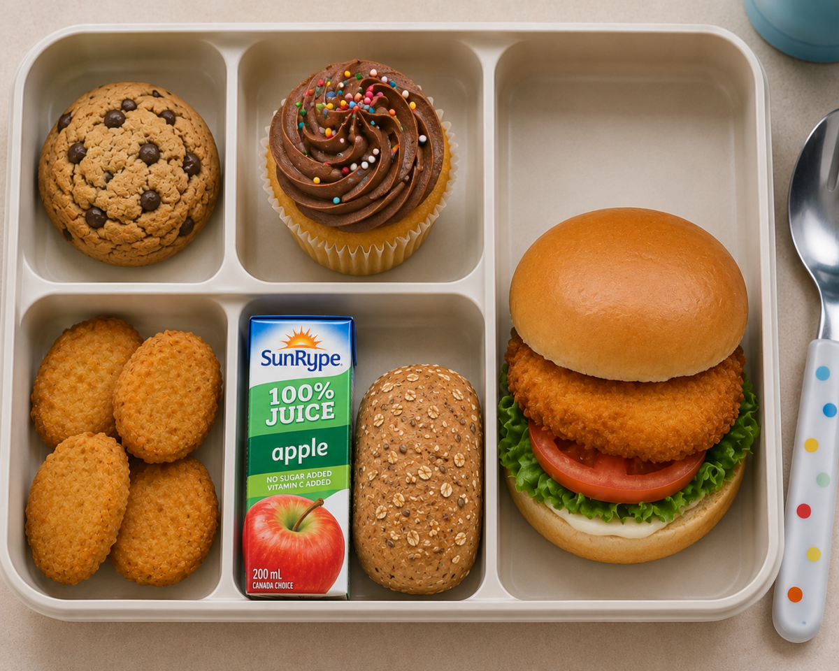 Highly Processed Childs Lunch